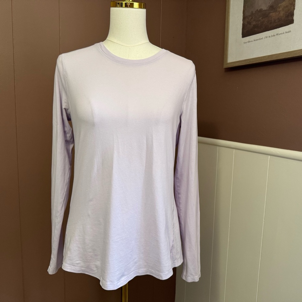 lululemon athletica Long Sleeve Crew Neck Top - Light Lavender